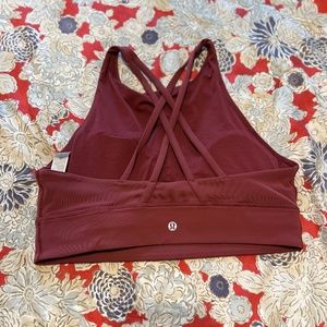 Lululemon Energy High Neck Long Line Sports Bra Size 12 B-D Cups